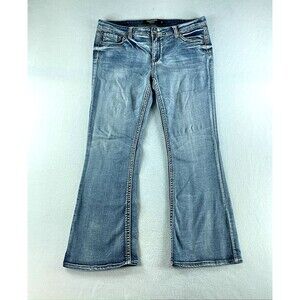 Thread Market Womens Blue Jeans Tag Size 18 (39x29) Mid Rise Bootcut Denim